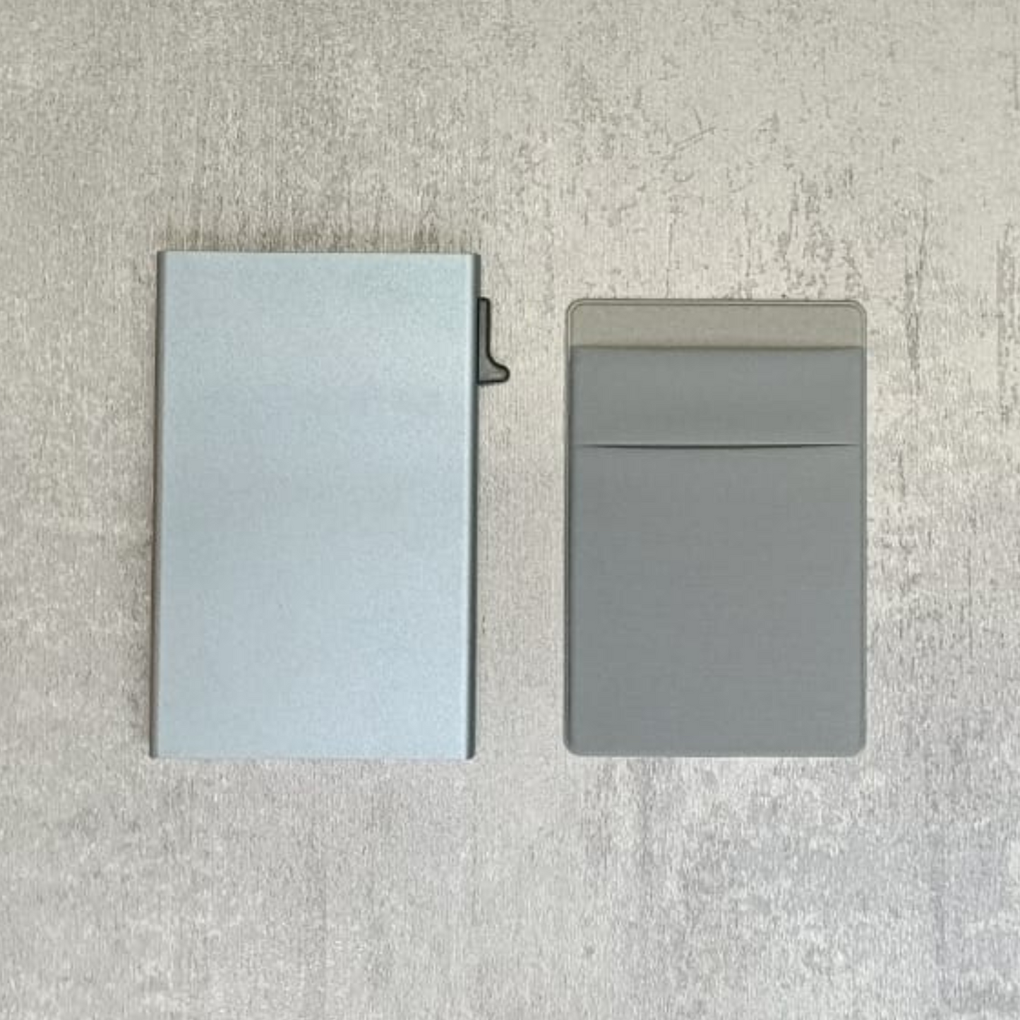 Portacarte RFID con Tasca Laterale Personalizzato Color Grigio