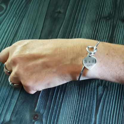 Bracciale Regolabile con Ciondolo a Cuore