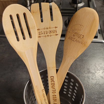 Set di Cucchiai in legno Personalizzati