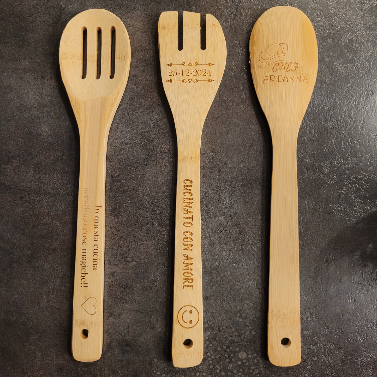 Set di Cucchiai in legno Personalizzati